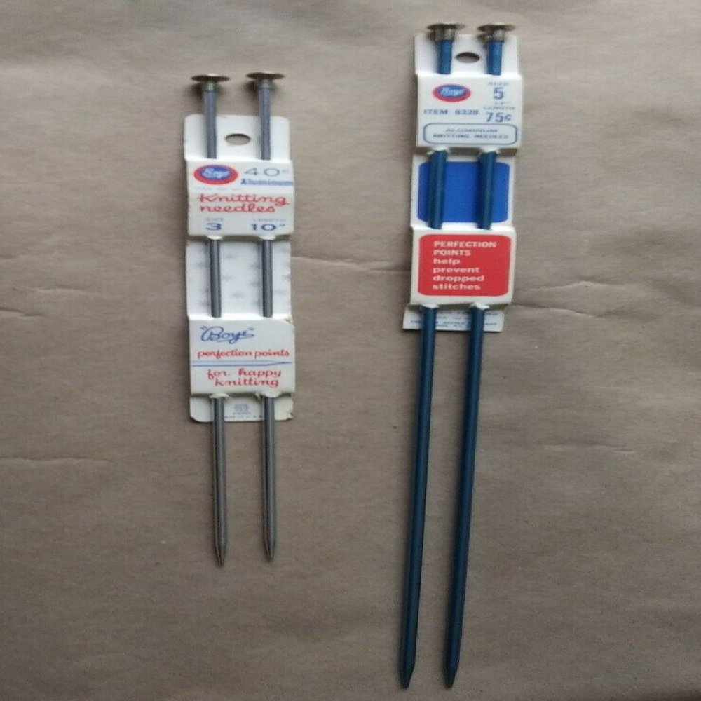 2 Sets of Aluminum Vintage Knitting Needles (4 total)